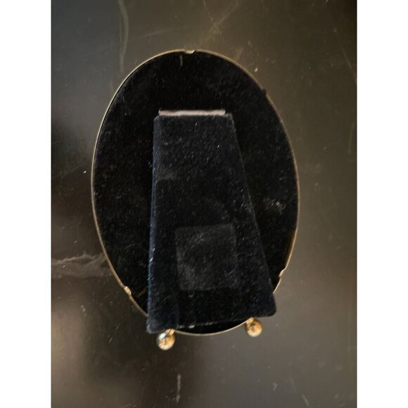 Solid Brass Oval Photo Frame Hand Polished Lacquer Coated 3.5" X 5" Allegro - Picture 6 of 7